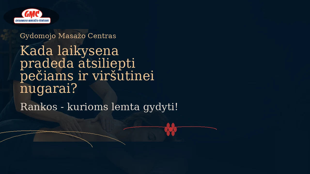 Kada laikysena pradeda atsiliepti pečiams ir viršutinei nugarai?