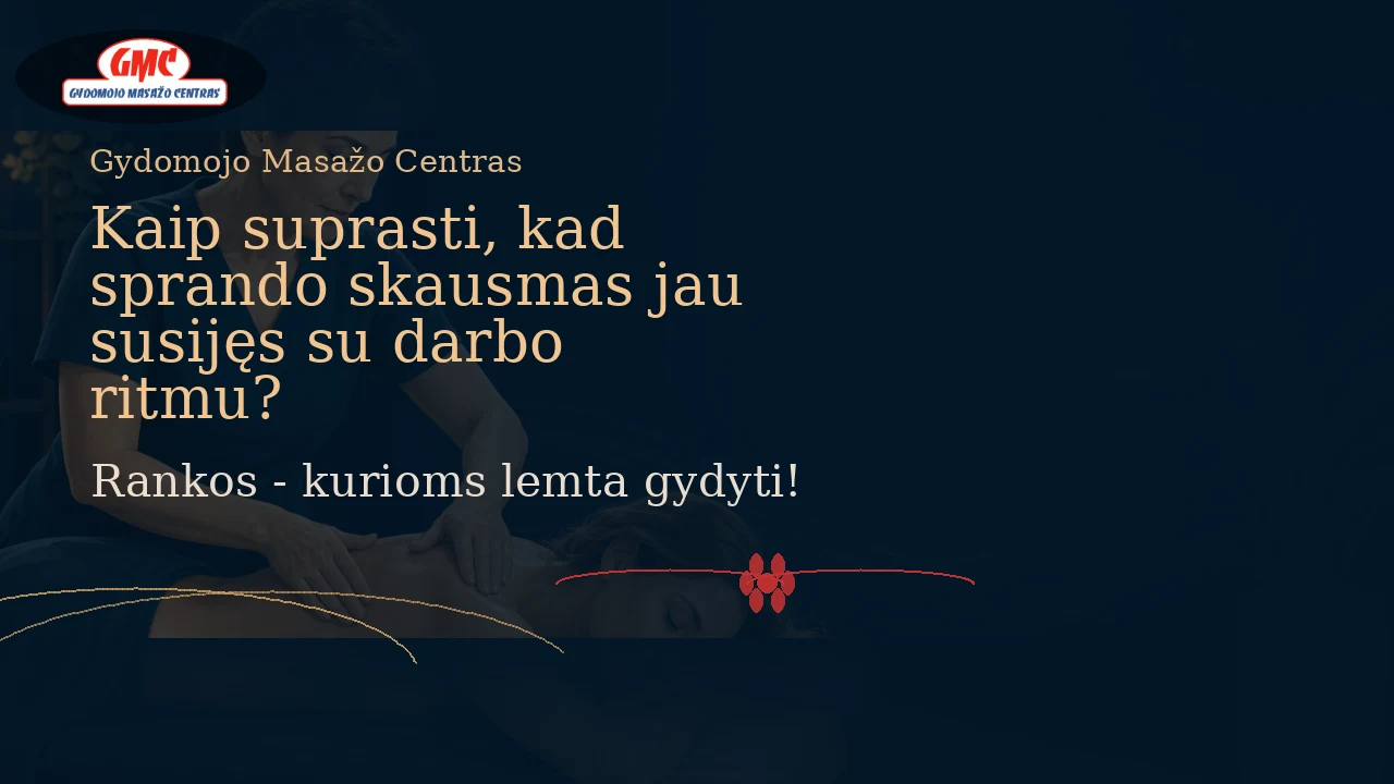Kaip suprasti, kad sprando skausmas jau susijęs su darbo ritmu?