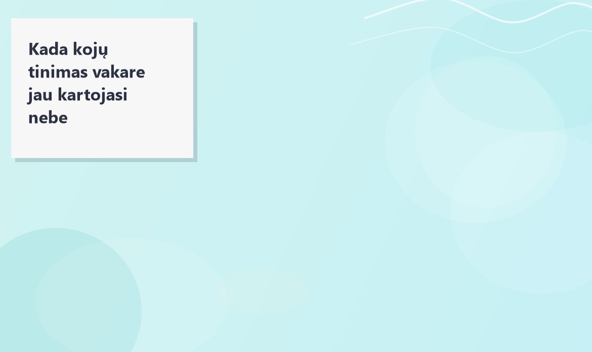 Kada kojų tinimas vakare jau kartojasi nebe atsitiktinai? | Gydomojo Masažo Centras