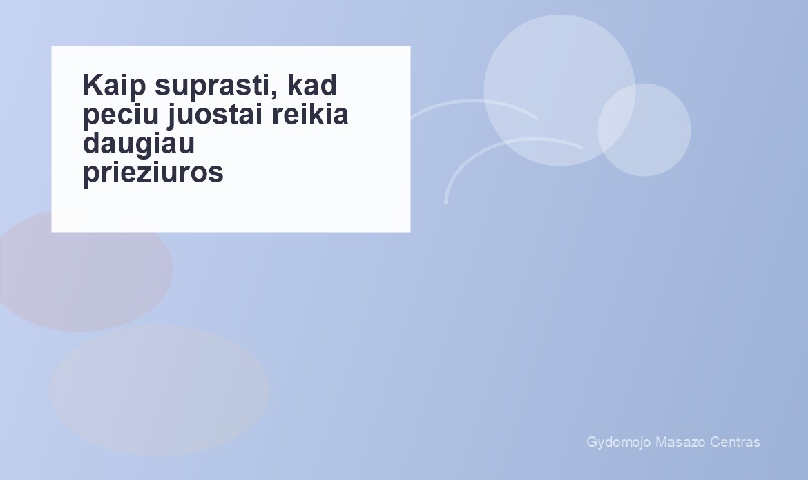 Kaip suprasti, kad pečių juostai reikia daugiau priežiūros? | Gydomojo Masažo Centras