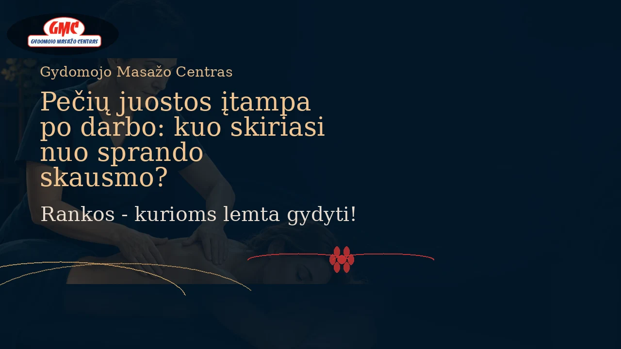 Pečių juostos įtampa po darbo: kuo skiriasi nuo sprando skausmo?