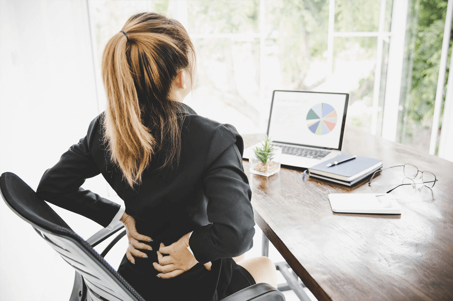 Masažas - įtampos mažinimas dirbantiems prie kompiuterio